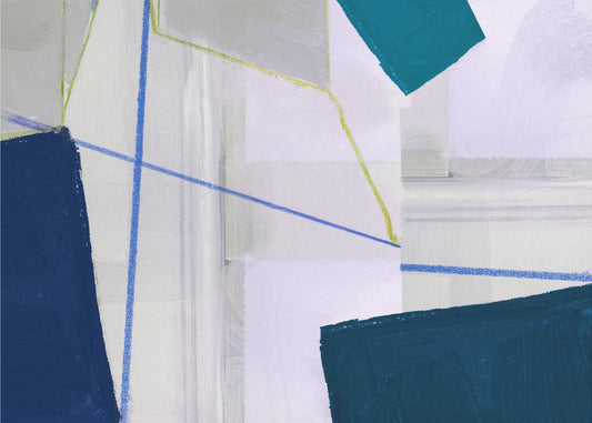 Abstract Composition In Blue 1 | Poster