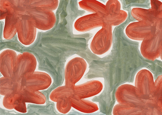 Grote bloemen | Canvas