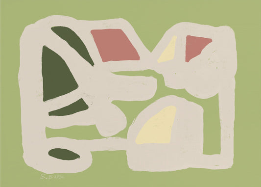Green and pink ABSTRACT | Poster
