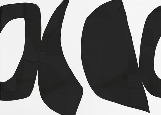 Grote zwarte vormen 1 | Canvas