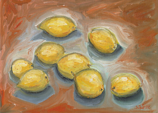 Lemons with Shadow | Canvas