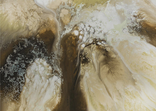 Rustiek Abstract - Terra's Wandtapijt | Canvas