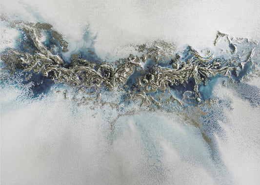 Meest populair - Verguld weefsel - Whitecaps schilderij | Canvas