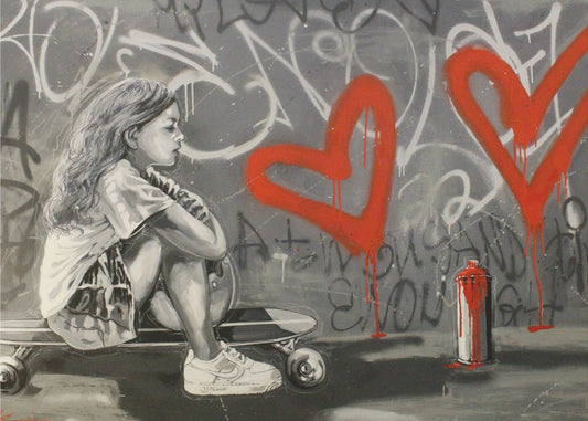 Skater's Dreamscape - Jij bent genoeg | Canvas