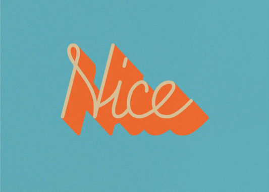 Retro-stijl typografie met levendige kleuren | Canvas