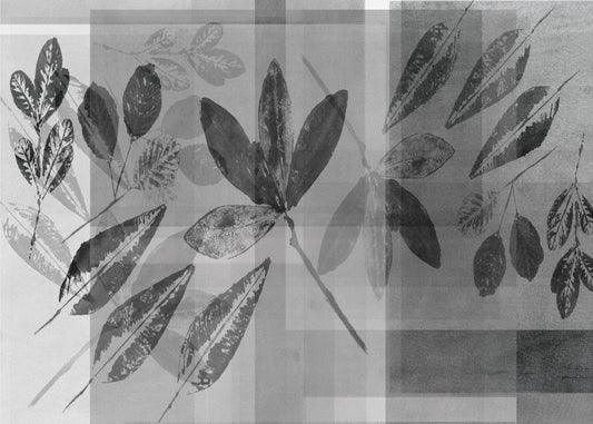 Abstracte botanische afbeeldingen in neutrale tinten | Canvas