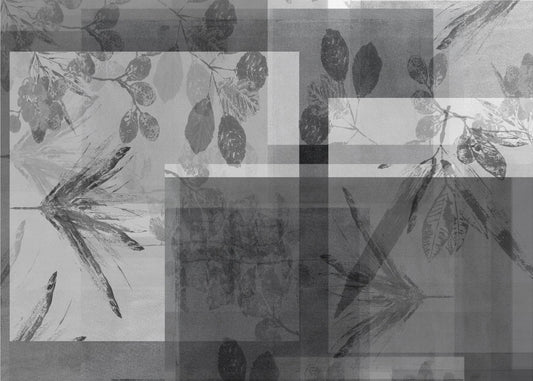 Abstracte botanische afbeeldingen in neutrale tinten | Canvas