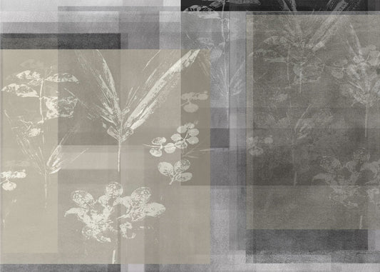 Abstracte botanische afbeeldingen in neutrale tinten | Canvas