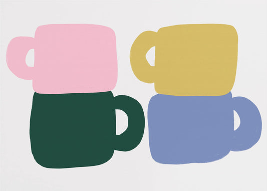 Kleurrijke koffiemokken | Canvas