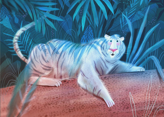 Jungle Maanlicht | Canvas