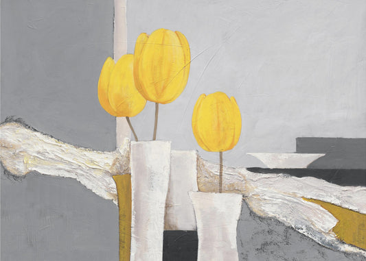 Gouden Tulp Trio | Canvas