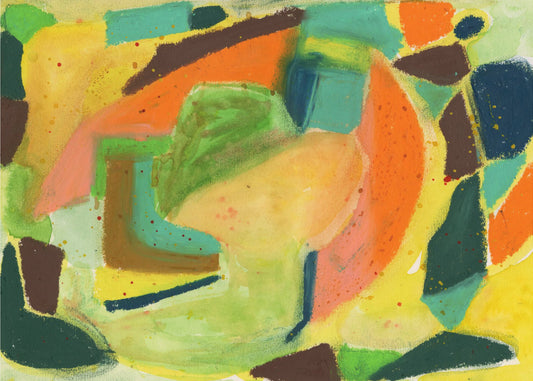 Aquarel &amp; pastel Abstract | Canvas