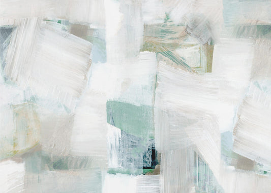 Fluisteringen van wit en blauw | Canvas