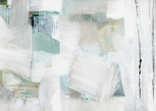 Fluisteringen van wit en blauw | Canvas