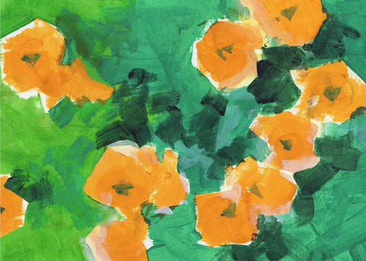 Gouden Bloesem Uitbarsting | Canvas