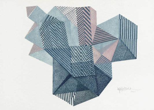 Veelhoekige vorm II. | Canvas