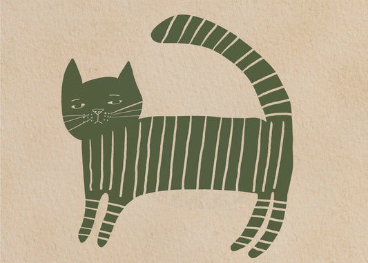 Groene kattenopvang | Canvas