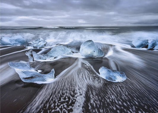 Blauwe Diamanten | Behang