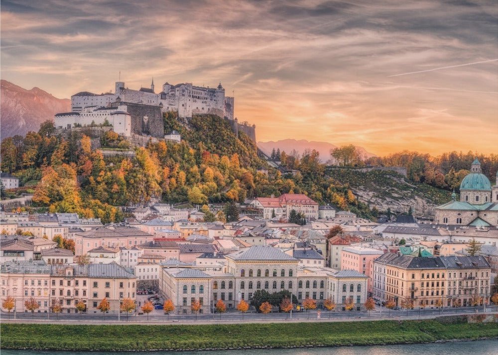 Salzburg in herfstkleuren | Behang