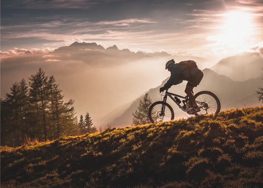 Gouden uur fietsen | Poster