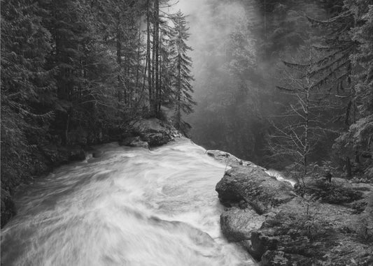 Over de watervallen | Behang