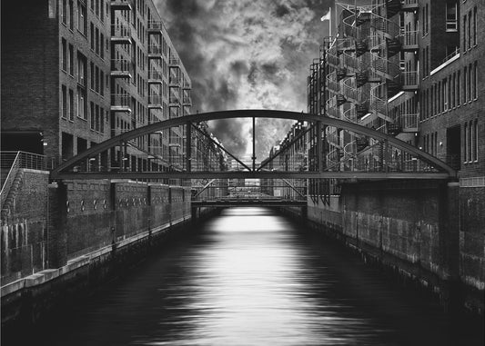 De andere kant van Hamburg | Behang