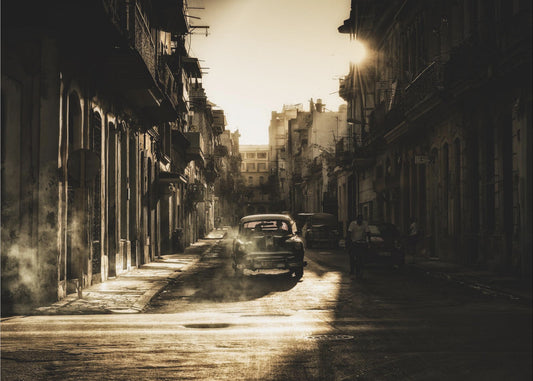 Mystieke ochtend in Havana... | Achtergrond