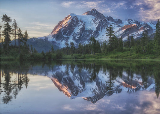Zonsopgang op de berg Shuksan | Canvas