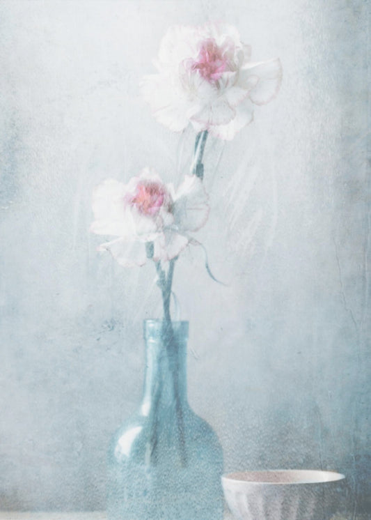 Vriendschap in bloemen | Canvas