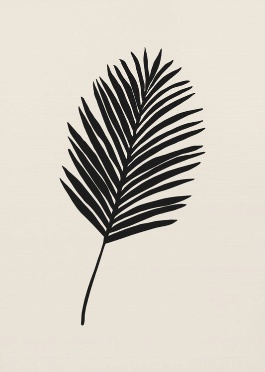 Zwarte Palm | Canvas