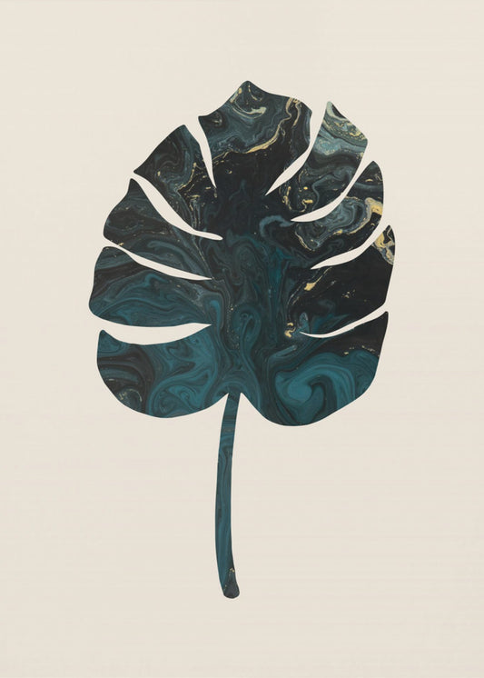Monstera Marmergroen | Canvas