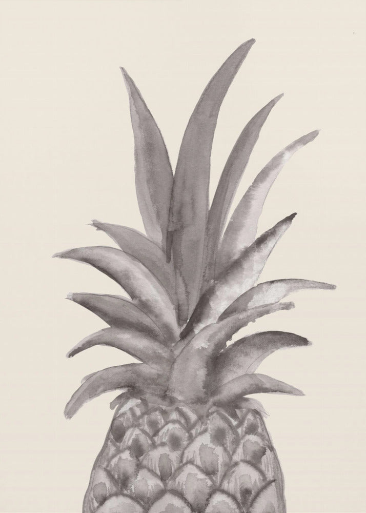 Inkt Ananas | Canvas