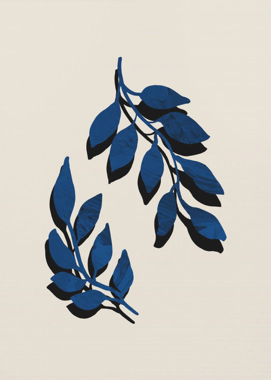 Blauwe takjespenseel | Canvas