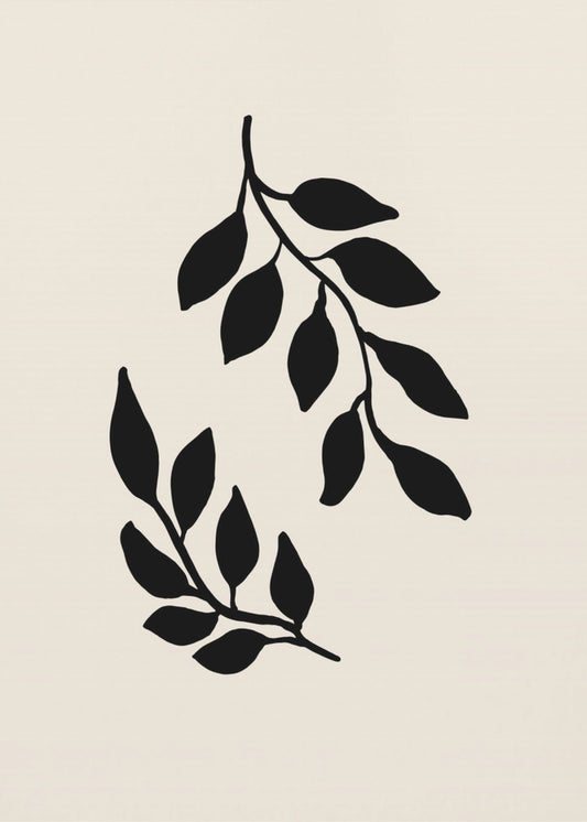 Zwarte twijgen | Canvas