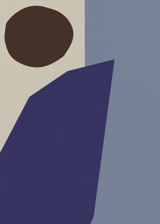 Kleurblokken 02 Blauw | Canvas