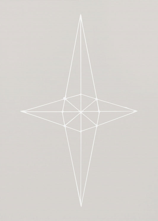 Raster Ster Grijs | Canvas