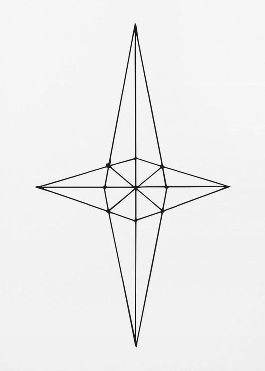 Raster Ster Wit | Canvas