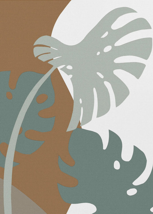 Monstera Uitsnede 03 | Canvas