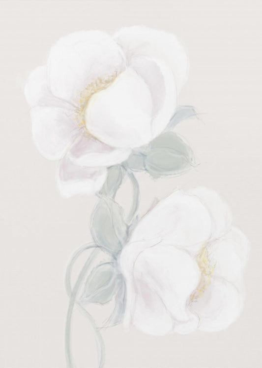 Weelderige pioenroos | Canvas