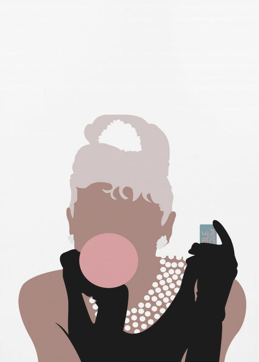 Bubblegummeisje | Canvas