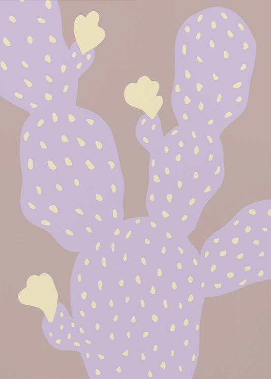 Lila Cactus | Canvas