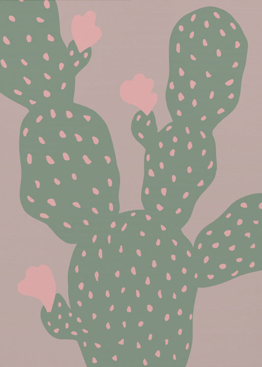 Groene Cactus | Canvas
