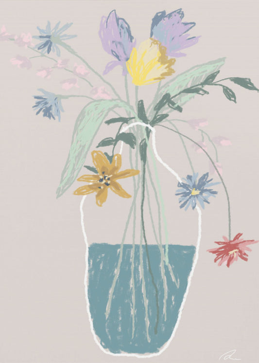 Bloemenboeket | Canvas
