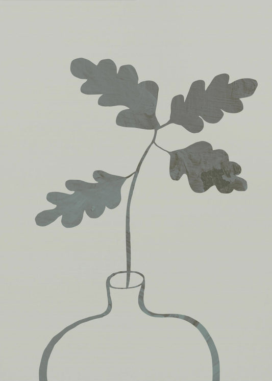Groene Eikenplant | Canvas