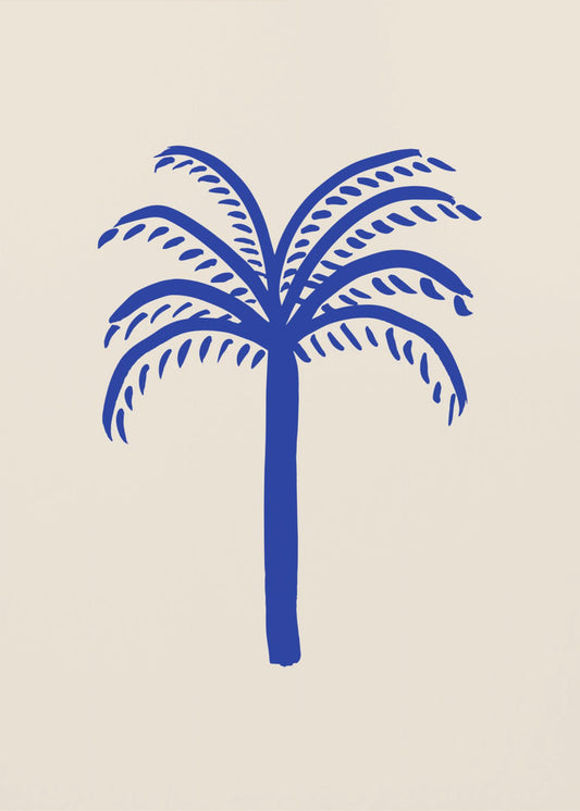 Blauwe Palm | Canvas