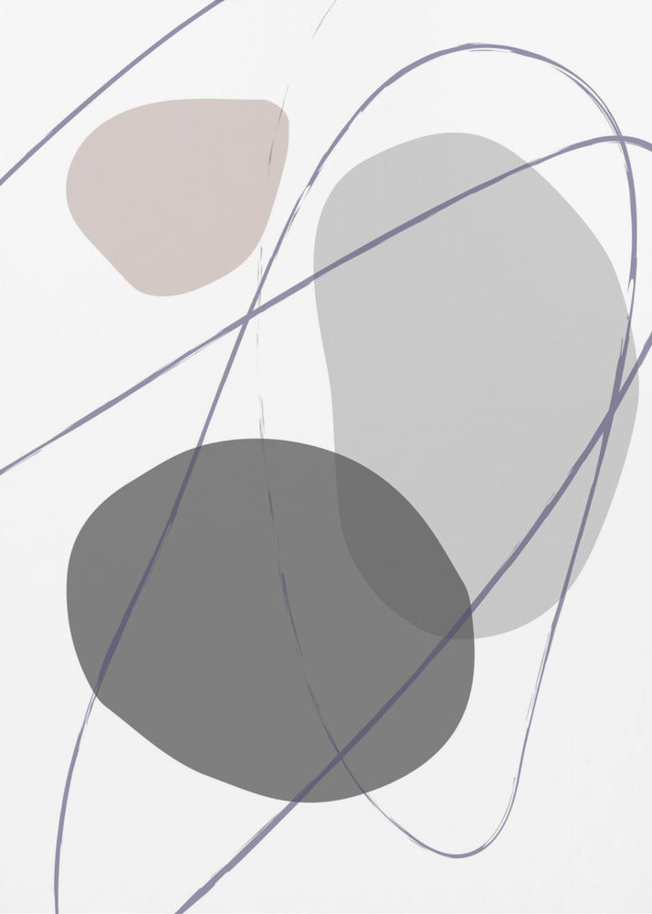 New Shapes Beige nr. 2 | Poster