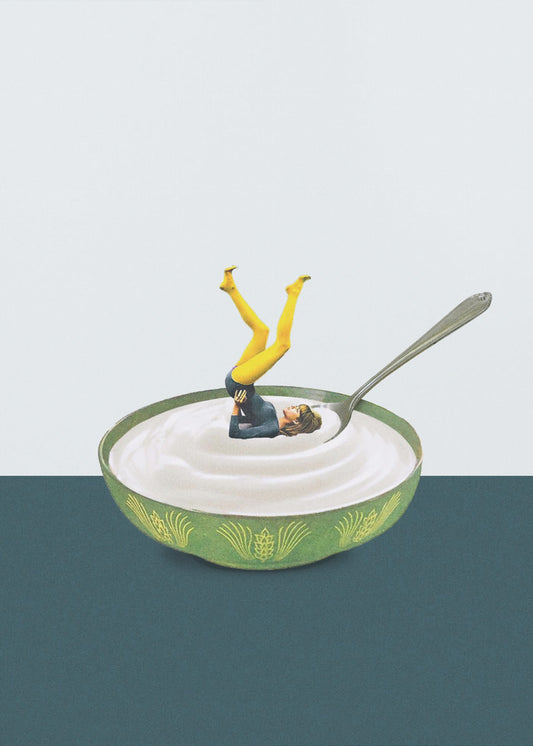 Yoga in mijn yoghurt | Canvas