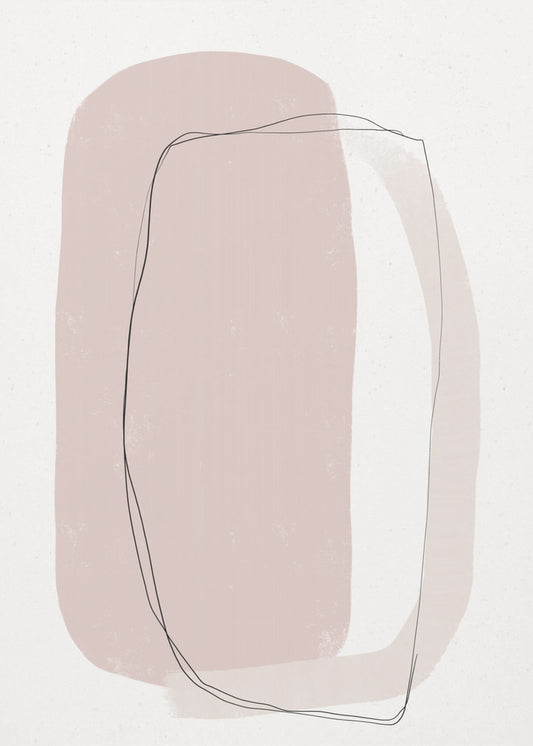 Zacht silhouet | Canvas