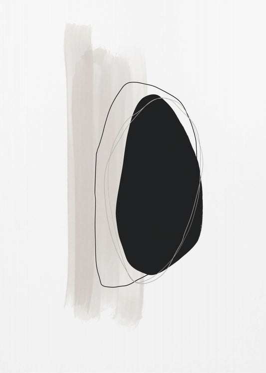 Monochrome stilte | Canvas