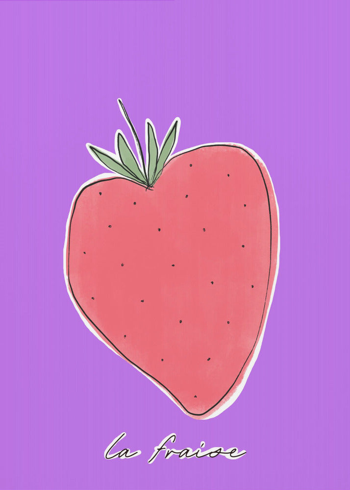 Stylized Strawberry Delight | Poster
